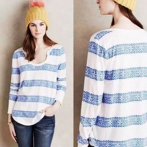 Little Yellow Button Farrier Striped Long Sleeve